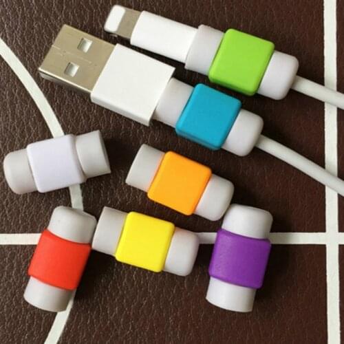 10pcs USB Cable Protector Saver Earphone Cord Protection Wire Cover Charger line Protective Sleeve For iphone