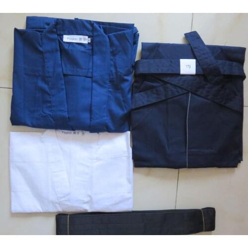 5colors top quality Traditional Japanese samurai suits Iaido uniforms Hakama Kendo martial arts Aikido clothing 4pcs/set