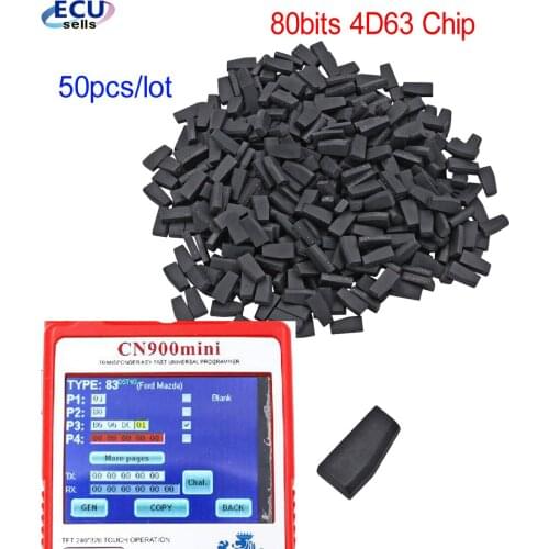 50pcs/Lot High Quality!4D63 80bit ID63 ID83 TP33 Blank Ceramic Transponder Chip for Ford Mazda Lincoln Car Key