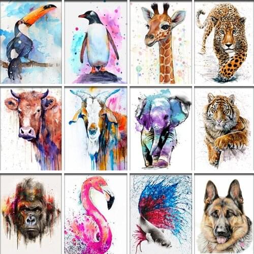 Full Square / Round Drill 5D DIY Diamond Painting Abstract animal Diamond Embroidery Cross Stitch for Home Decoration Gifts