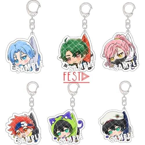 Anime SK8 The Infinity Keychain MIYA Reki Kyan Langa Hasegawa Cherry Blossom Acrylic Pendant Keyrings Cosplay Gifts Accessories