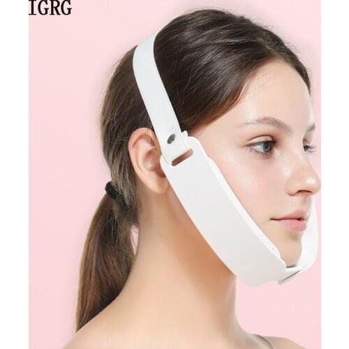 IGRG New EMS V Face Machine Thin Face instrument Red Blue LED Photon Therapy Facial Lifting Device Chin V-Line Up Lift Belt