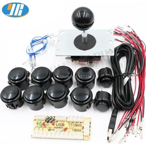 Zero Delay Arcade DIY kit USB Encoder To Rapsberry Pi PC 30mm 24mm Arcade Button SANWA type 4 way 8 way joystick