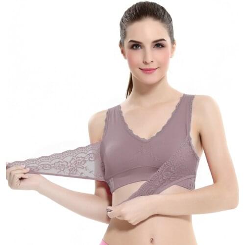 4XL Plus Size Sexy Lace Bralette Solid Cross Side Buckle Bra Wireless Plus Size Women Sleep Bra Soft Bralette Top