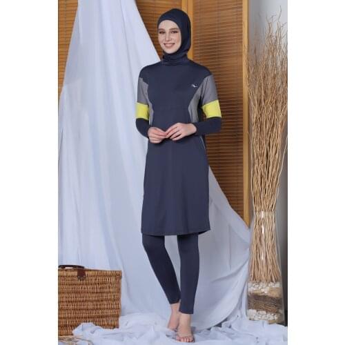 Womens Long Sleeve The Tights Hijab swimwear 20160 anthracite