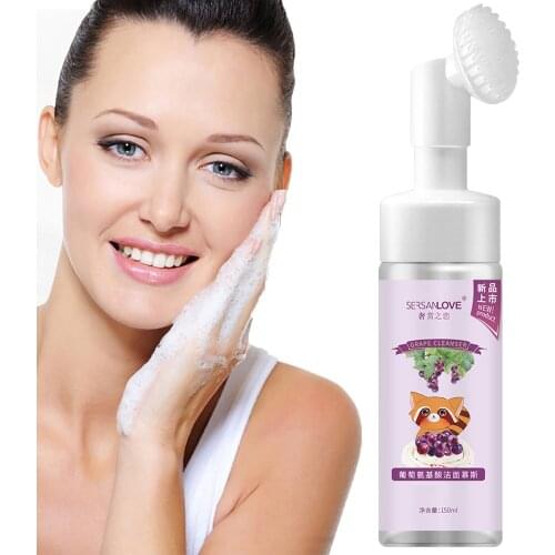 150ml Grape Extract Facial Toner Rich Foam Deep Pore Cleansing Facial Makeup Remover Protect Skin Natural Moisturizing Hydration