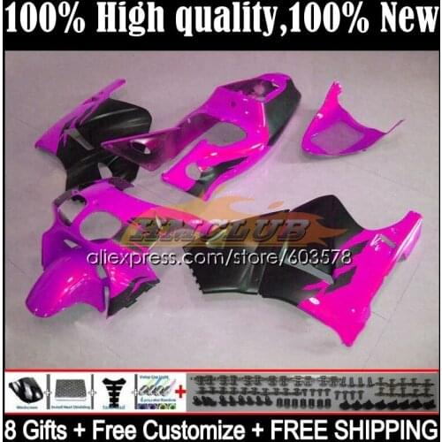 Body For HONDA VFR400 R V4 VFR400R 1989 1990 1991 1992 1993 35CL.119 RVF VFR 400 R RR CC NC30 89 90 91 92 93 Fairing Metal Pink