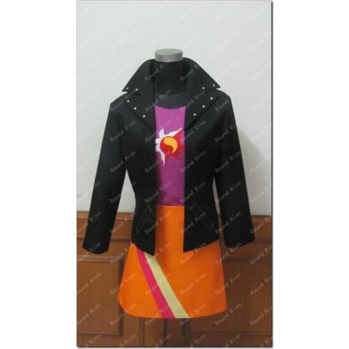 Sunset Shimmer Cosplay Costume Anime Custom Made Personification Uniform