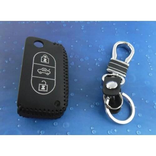 Leather for C-Quatre C-triomphe Key Fob Keyless Entry Remote Transmitter case cover W