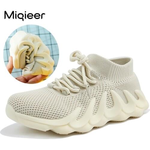 Fashion Children Sock Shoes New Breathable Mesh Knit Sports Kids Shoes For Boys Girls Soft Bottom Anti-slip Baby Casual Sneakers