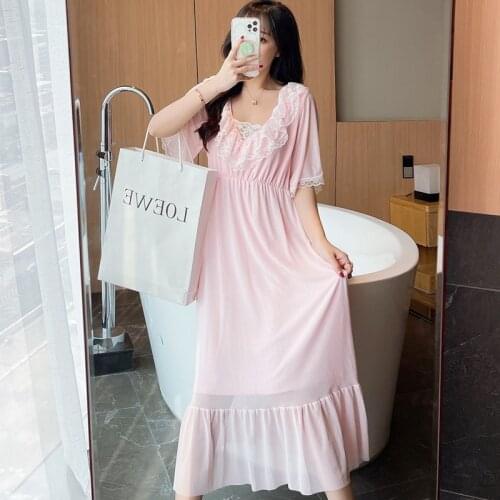 Summer Pajamas Sexy Sleepwear Women Sleepwear Slip Dress Loose Version Lingeries Eleven Princess Style