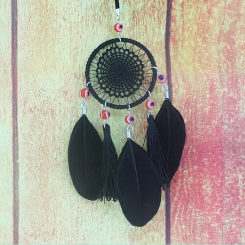 Small cute dream catcher feather ornaments home ornaments decorative creative car pendant gift
