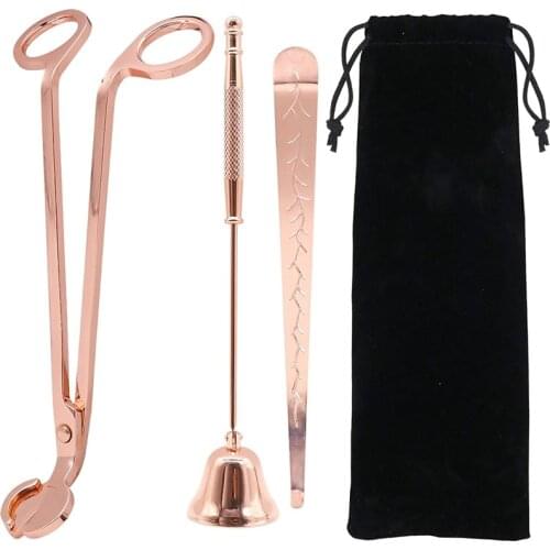 Candle Wick Trimmer Set Candle Care Accessory Tools Candle Cutter,Candle Snuffer, Candle Wick Dipper for Candles Lovers