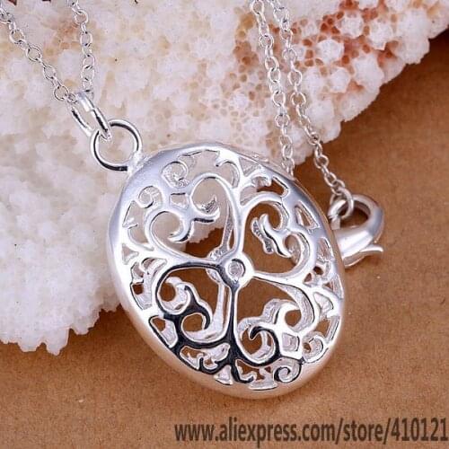 P038_2 Lucky Charm Silver Color Pendants For Women Sterling Necklace Accessories Fashion Pendant Three-dimensional Egg /f