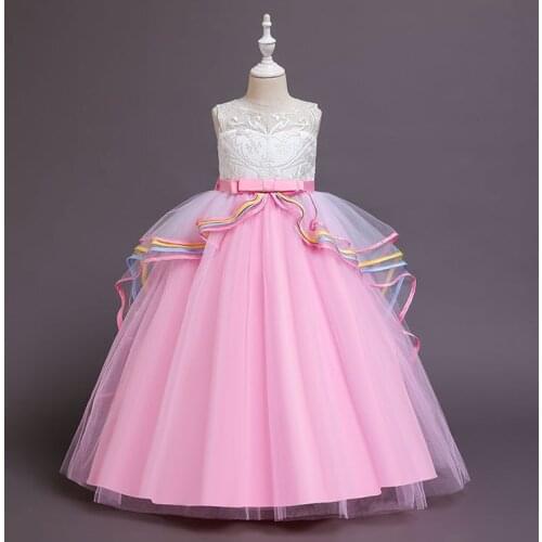 Unicorn cake dress Girls Christmas dress princess princess dress dress girls wedding party princess dress