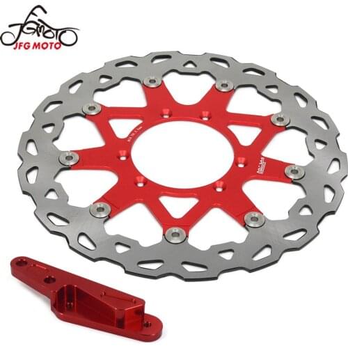 Motorcycle 320MM Floating Brake Discs Rotor With Bracket For HONDA CRE CR CRF R X 125 250 450 CRF250 CRE250 CRF450 2004-2014