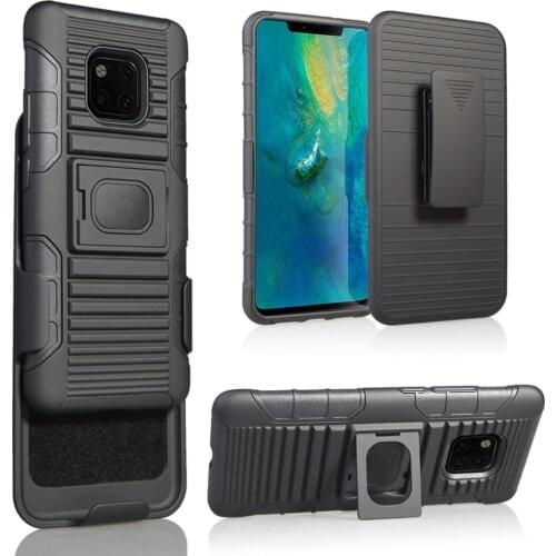 For Huawei Mate 20 Pro Heavy Duty Armor Case Shockproof Magnetic Ring Stand Belt Clip Swivel Holster Cover For Huawei Mate 20Pro