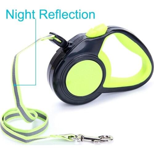 Pet Accessories Dog Cat Leash Reflective Plastic Nylon Multi Colors Dogs Traction Rope Automatic Flexible Leash For Small Dogs