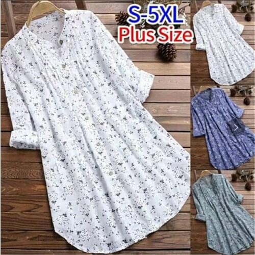 Loose Floral Print Maternity Blouses Long Sleeve Nursing Shirts 2020 Pregnant Women Long Blouses Pregnancy Clothings Plus Size
