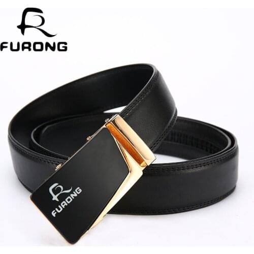 High Quality Strap Metal Automatic Buckle 4 Color Genuine Split Leather Business Man Belts Luxury Leather Belts For Men Business
