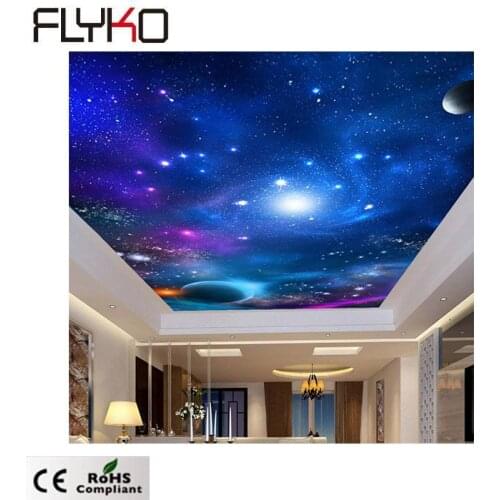 High quality LED Fiber Optic Ceiling Sky light Inkjet Printing Light 600*1200mm