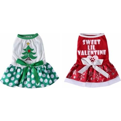 Pet Dog Christmas Cosplay Costume Role-playing Costume Optional Polyester Small And Medium-sized Dog Skirt