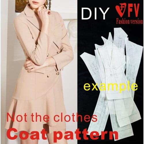 Cutting drawings womens Korean style suit coat dress pattern clothing design pattern BFY-333