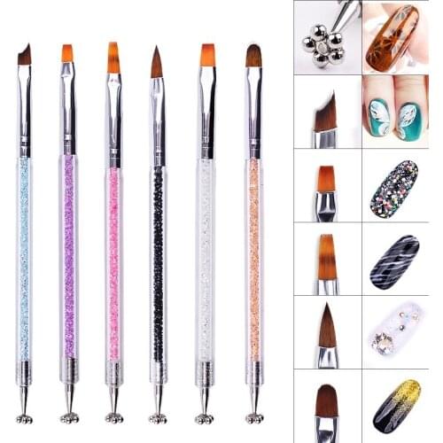 1 PC Flower Magnet Stick nail brush Nail Art Dotting Pen for DIY Magic 3D Magnetic Cats Eyes UV Gel Polish Brush Acrylic Tool