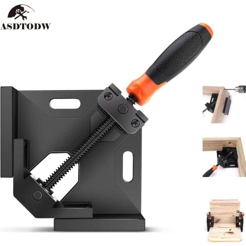 1PC Multifunction 90 Degree Right Clip, Corner Clamp, Right Angle Clamp, Aluminum Alloy Body for Picture Holder Woodworking