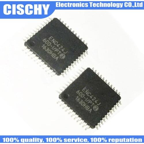 10pcs/lot ENC424J600 ENC424J600-I/PT QFP-44