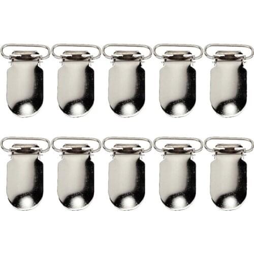 New 10 pcs Pacifier Suspenders 1.5 inches Clips