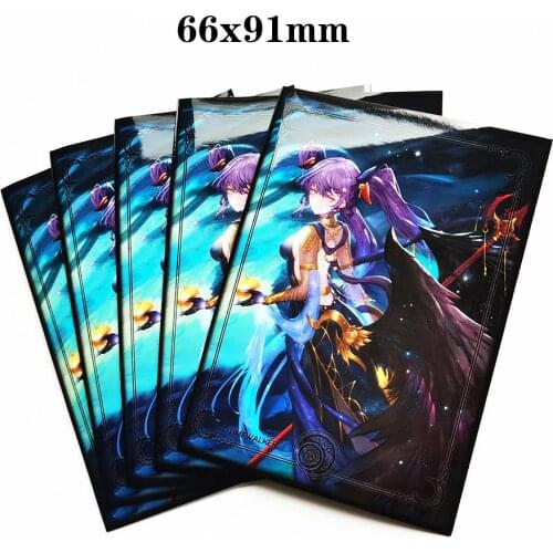 100pcs/Lot Card Sleeves Goddess Phoebe Eris Lie Card Protector 66x91mm for Board Game TCG/MTG/PKM Trading Cards Holographic Foil