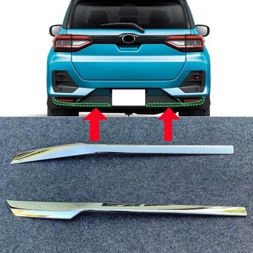 Rear Fog Lamp Bottom Protector Bumper Exterior Car Decoration Accessories 2P For Toyota Raize Daihatsu Rocky A200 210A 2019-2021