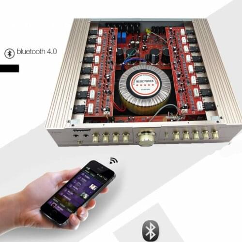 220V 600W 6-channel High-power Home Theater AV Amplifier Subwoofer Bluetooth USB Home 5.1 Digital Optical Fiber Coaxial