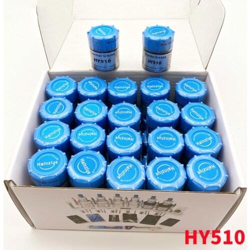 40 PCS,HY510,gray Silicone Thermal Paste,10g,Conductive Grease Sink For CPU GPU Chipset Laptop PC Cooling With Scraper,1.93W/m.k