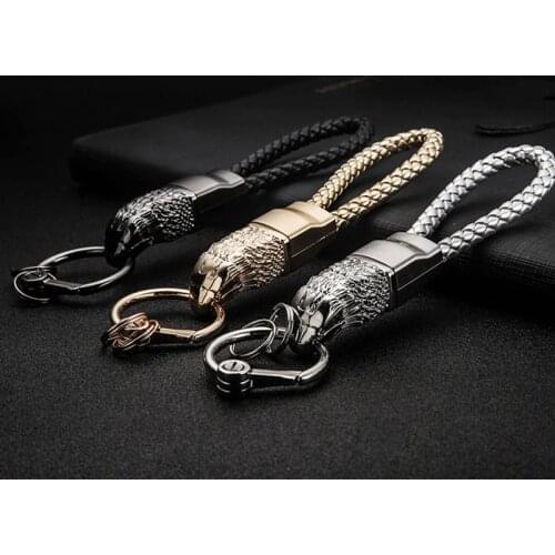 Car Styling Key ring Eagle Head Auto Keychain Keyring for BMW E39 E90 Peugeot 307 Mercedes W205 Audi A4 Suzuki Sx4 Honda Civic