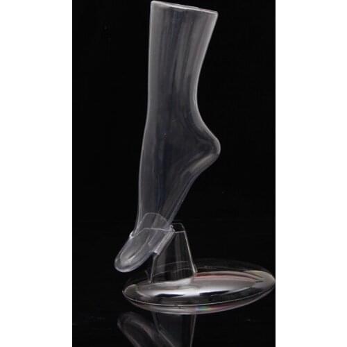 Free Shipping!! Hot Sell New Style Clear Foot Mannequin Transparent Mannequin Foot Model Hot Sale