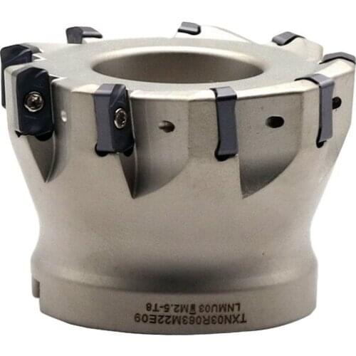 EXN double edge fast forward cutter head EXN CNC milling tools right angle shoulder end mill insert LNMU0303ZE