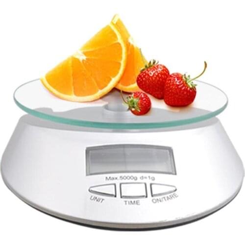 Electronic Kitchen Scale weight High-precision sensors glass surface 5KG * 1g electronic kitchen food scale Measuring Tool