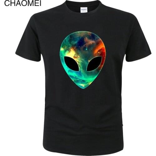 2019 Hip Hop Harajuku Alien Galaxy Tshirt Ufo Funny T Shirts Men Women Summer Fashion Tops Cotton T-shirt Cool Tee C69