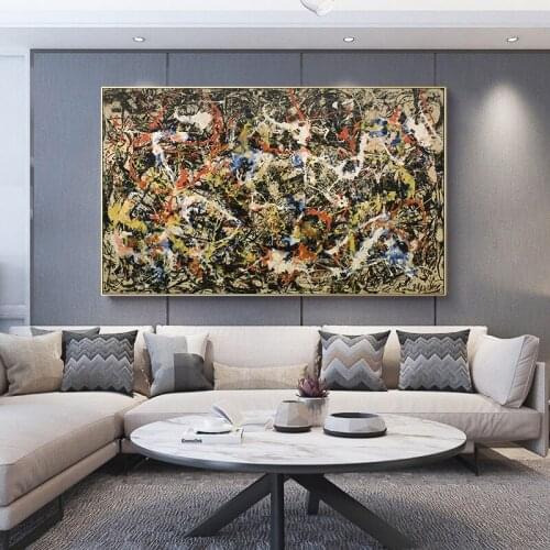 Abstract Messy Graffiti Cuadros Canvas Painting Posters and Prints Scandinavian Wall Art Picture for Living Room