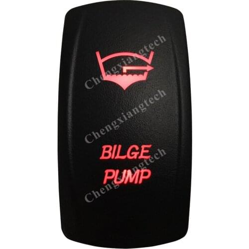 Red Led Car Boat Dashboard Light Rocker Toggle Switch Bilge Pump 5P ON OFF SPST for Carling ARB Narva 4x4 Style