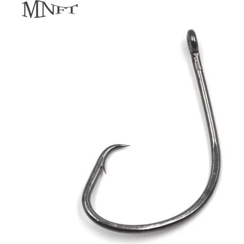MNFT 100PCS 4# Sport Circle Hooks High Carbon Steel Jig Baitholder FishHooks