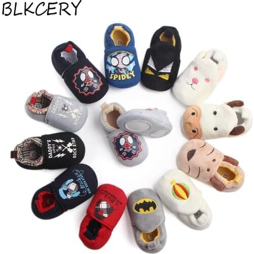 Fashion Cartoon Baby Shoes for Girl Unisex Infant Babes Soft Rubber Bottom Loafers Toddler Shoes Newborn Baby Boys First Walkers