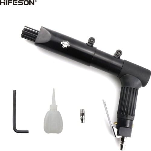 Powerful Standard Pneumatic Gun-shaped Rust Remover Metal Air Rust Remover Painter 19PCS 3mm Round Head Steel Needle