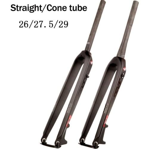 2020 New Mountain Bike Fork Matte Carbon Fiber Rigid Disc Brake MTB Bicycle road bike Hard Forks 26/27.5/29er