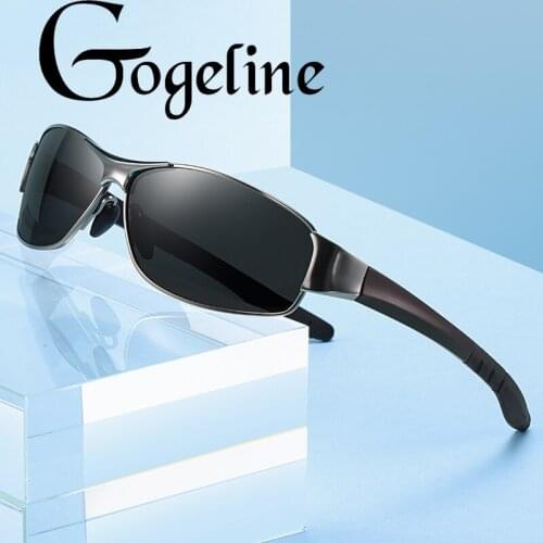 Retro Square Polarized Sunglasses Men Outdoor Driving Polaroid Sun Glasses Metal Frame Night Vision Sun Glasses for Men UV400