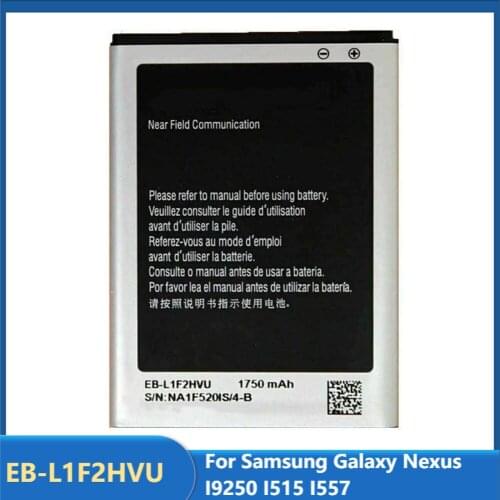 Original Replacement Phone Battery EB-L1F2HVU For Samsung Galaxy Nexus I9250 I515 I557 Rechargable Batteries 1750mAh