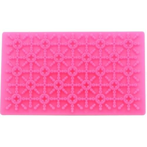 Plastic Flower Biscuit Mold Lace Cookie Cutter Petal Quilt Embosser For Cupcake Decoration Embossing Fondant Mold Cake Tools