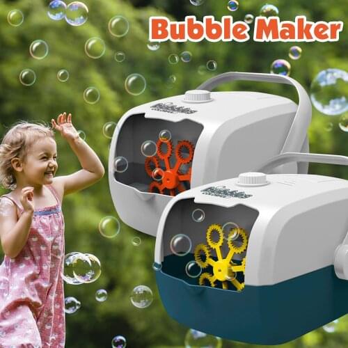 Portable Automatic Bubble Machine Rice Cooker Shape Bubble Machine for Kids Children Electric Bubble Making Machine Party Toy